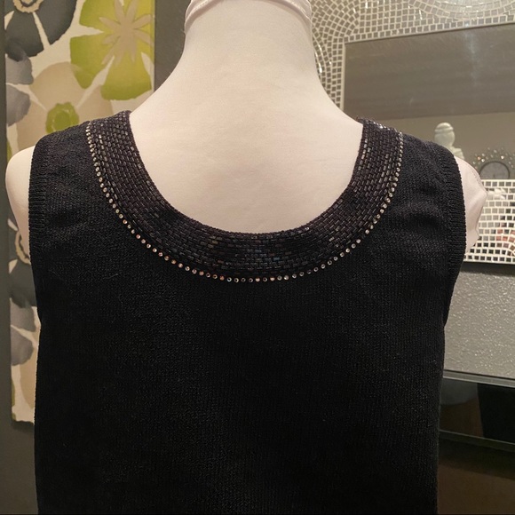 St John Evening Black Knit Tank - Picture 5 of 8